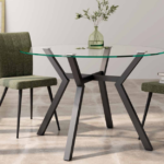 Mesa Alborán – Elegancia en Cristal y Metal